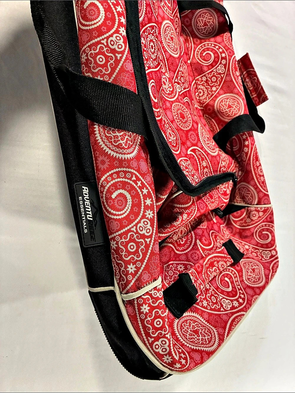 Adventuridge Lightweight Foldable Duffle Bag in Red & Black